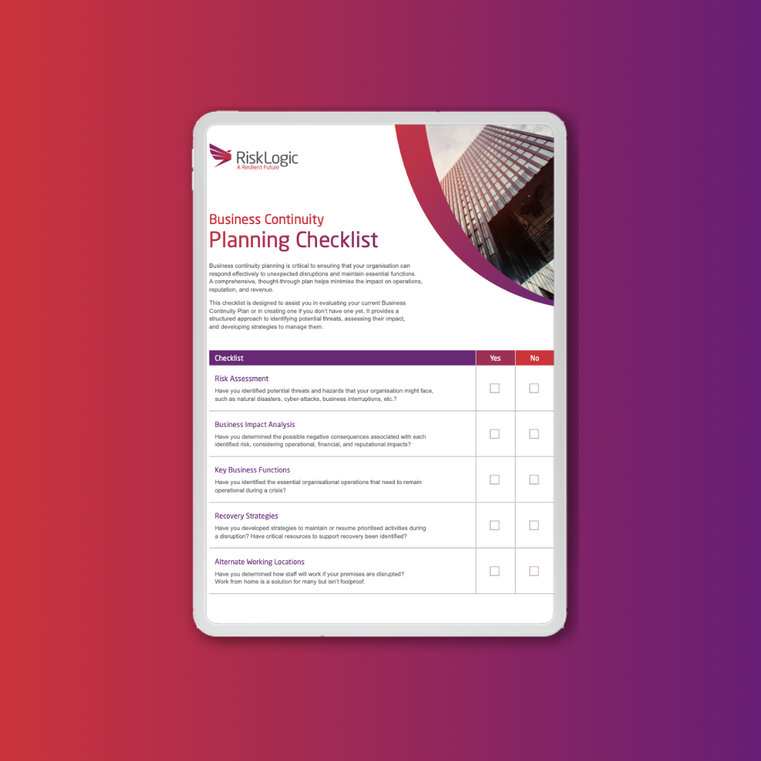 Business Continuity Planning Checklist